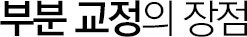 부분 교정의 장점